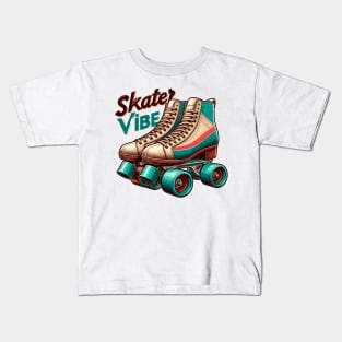 Roller Skates Kids T-Shirt